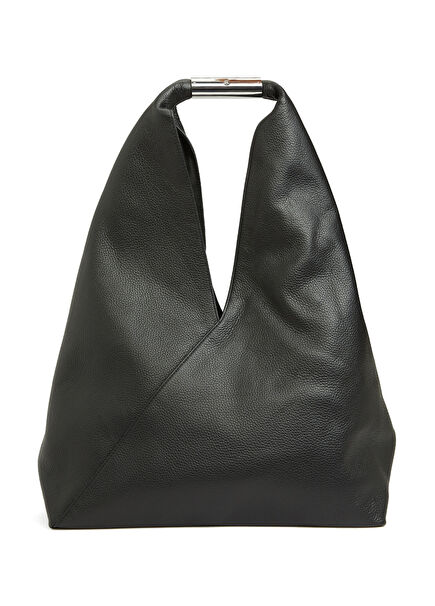 Japanese Siyah Kadın Deri Hobo