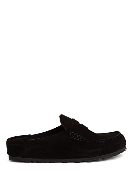 Naples VL Wrapped Siyah Erkek Süet Loafer