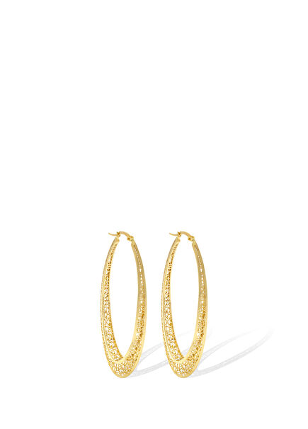 Milky Way Women's Gold Big Hoop Earrings