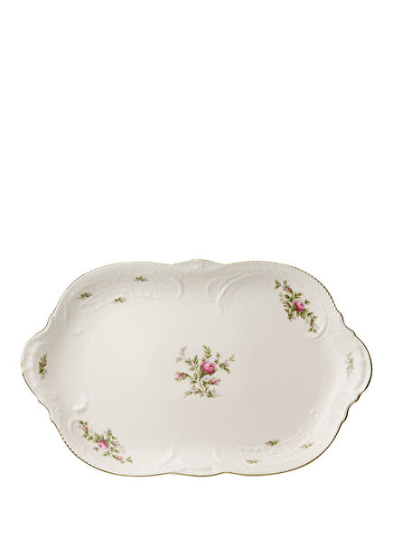 Sanssouci Elfenbein Ramona Porselen Oval Servis Tabağı 38 cm