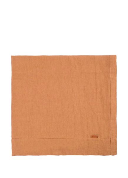 Linen Tan Linen Tablecloth 150 x 250 cm