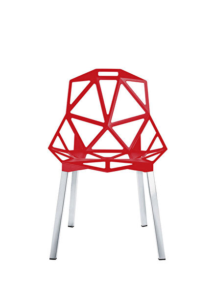 One Red Sleeveless Chair