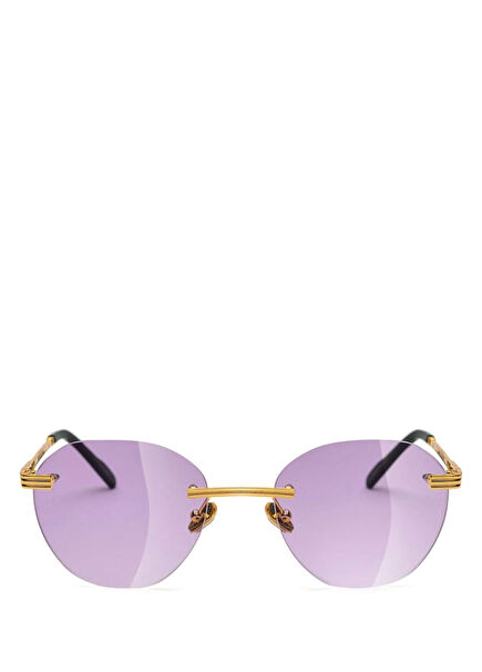 Travis Esagonale Ofviola Tinted Unisex Sunglasses
