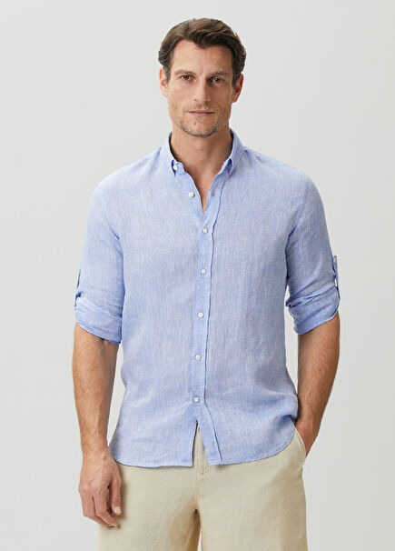 Blue Linen Shirt