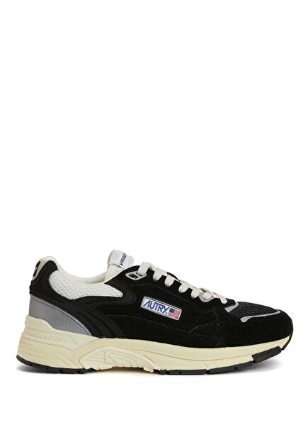 Hyperway Black Men's Leather Sneakers