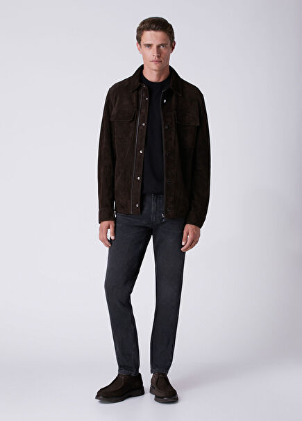 Slim Fit Dark Wash Black Jeans