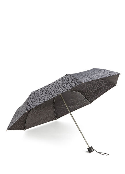 The Marquise Leopar Desenli Kadın Şemsiye