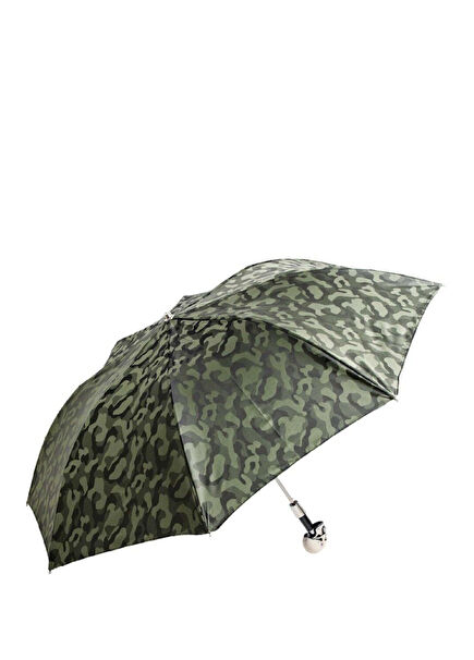 Askeri Kamuflaj Renk Kuru Kafa Figürlü Şemsiye 95 cm