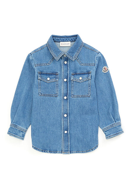 Mavi Erkek Çocuk Denim Gömlek