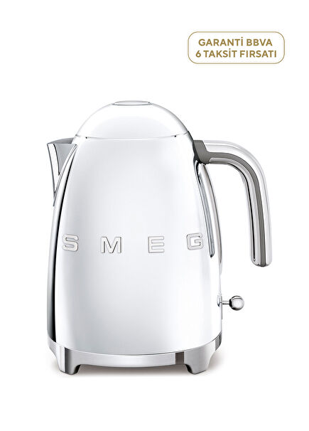50's Style Retro Mirror Steel Çelik Kettle