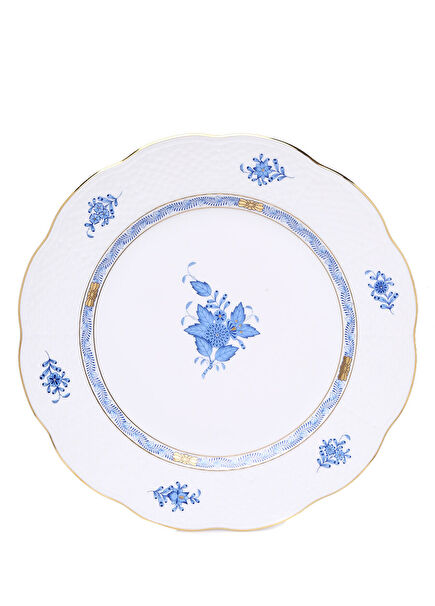 Apponyi Mavi Desenli 28 cm Porselen Tabak