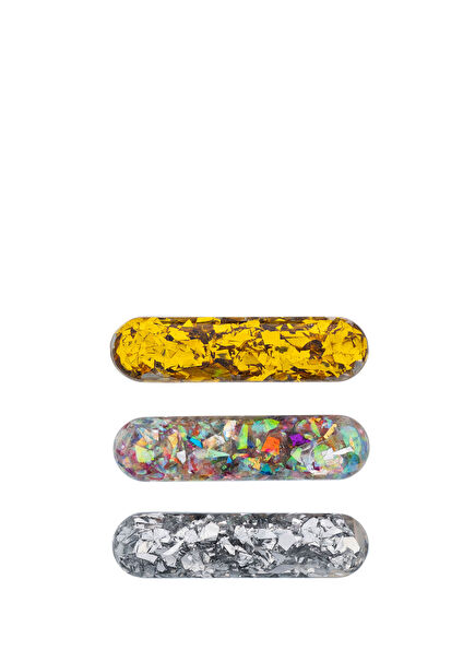 Glitter Space 3lü Kız Çocuk Toka Seti