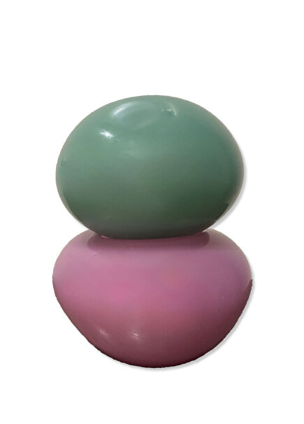 Pink Green Glass Object