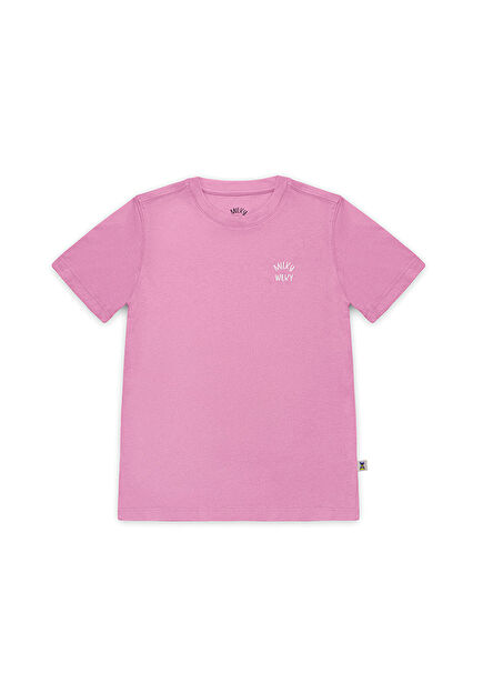 Pink Short Sleeve Unisex Kids T-Shrit