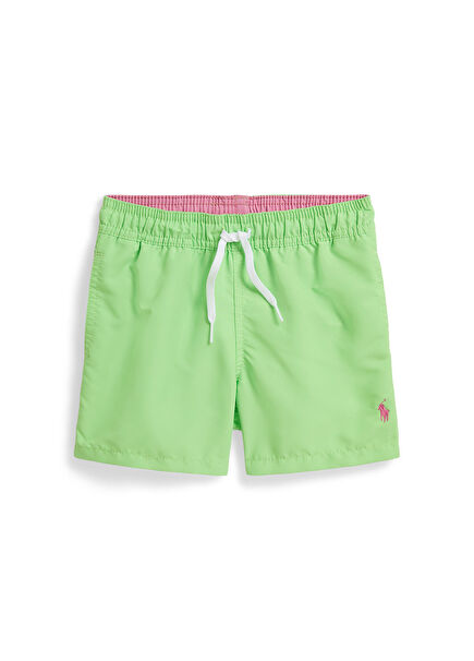 Green Logo Boys' Swimsuit