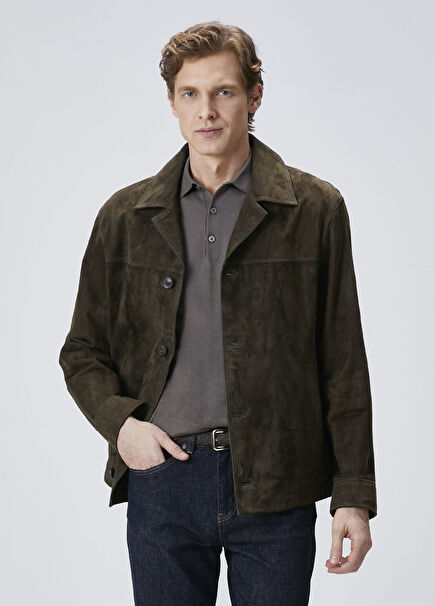Haki Süet Ceket