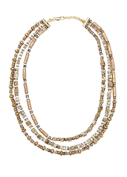 Doğal Taşlı Kadın Kolye