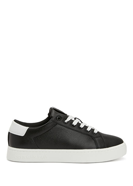 Classic Cupsole Black Men's Leather Sneakers