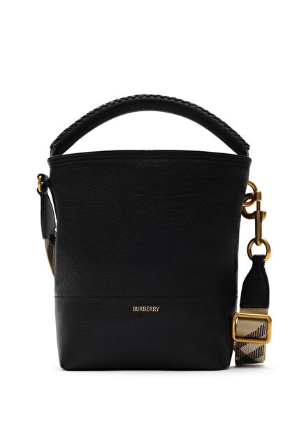 Black Leather Women's Messenger Bag