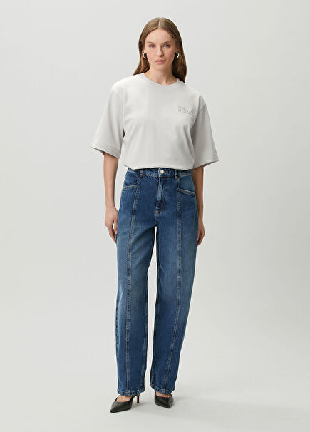 No 02 Loose Fit Dark Blue Jeans