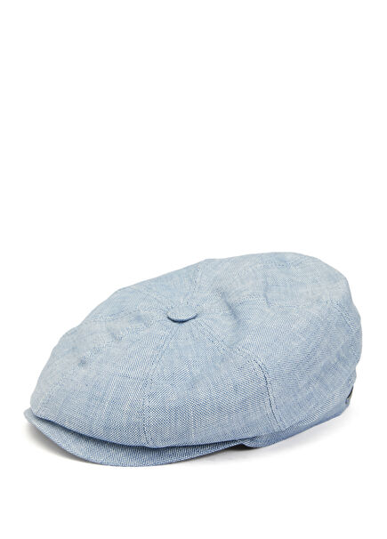 Blue Mens Linen Hat