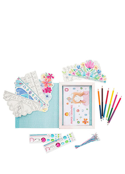 Princess Gems Paper Crowns Coloring Set