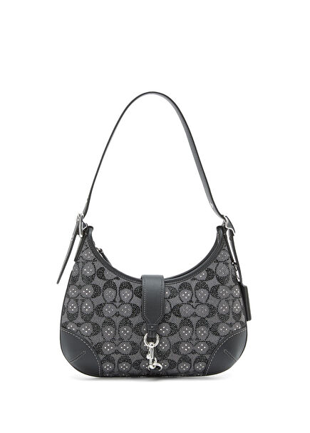 Hamptons Black Grey Women's Shoulder Bag