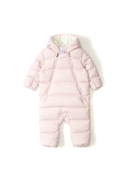 Pink Hooded Baby Boy Ski Suit