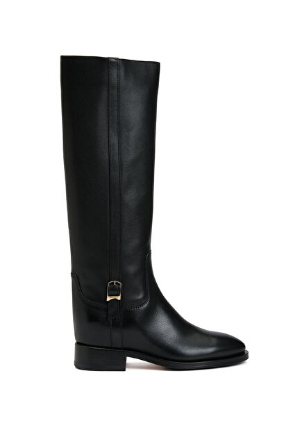 Siyah Kadın Deri Çizme