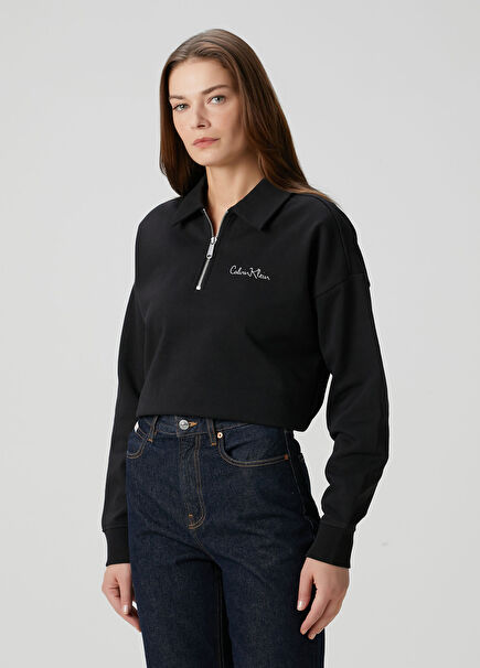 Black Polo Sweatshirt