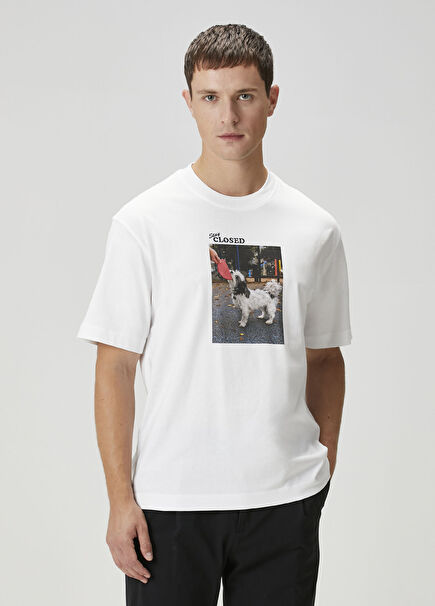 Beyaz Organik Pamuk T-shirt