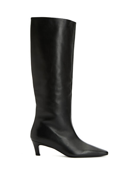 Siyah Kadın Deri Çizme