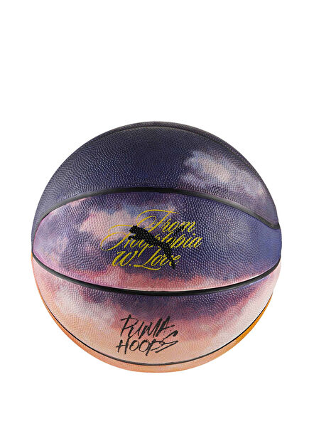 Hooptopia Sunset Flame Orange Black Multi Basketbol Topu