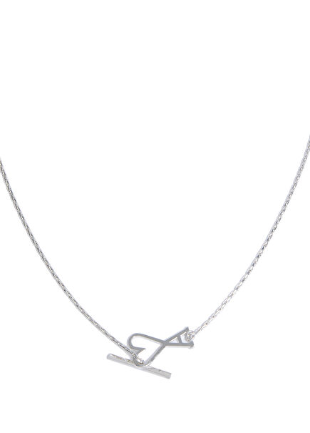 Silver Logo Shaped Men's Necklace