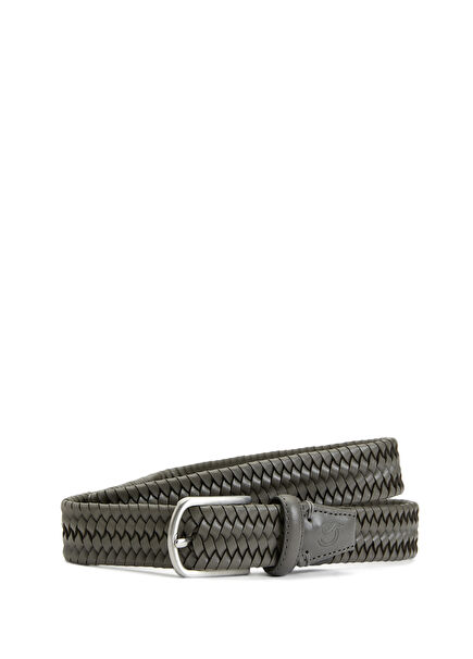 Palermo Grey Men's Leather Belt