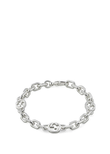 Interlocking Kadın Gümüş Bileklik