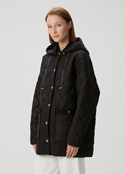 Aura Black Quilted Jacket