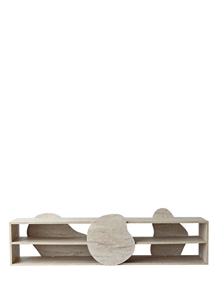Fluida Travertine Patterned TV Stand