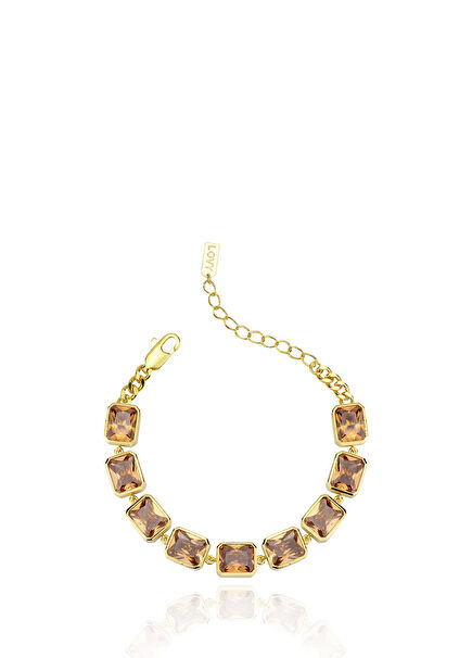 Medi Champagne 22K Gold Plated Women's Bracelet