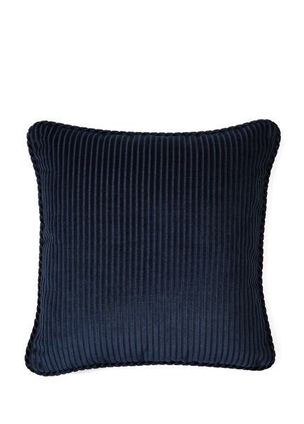 Navy Blue 45X45 Cm Corduroy Pillow