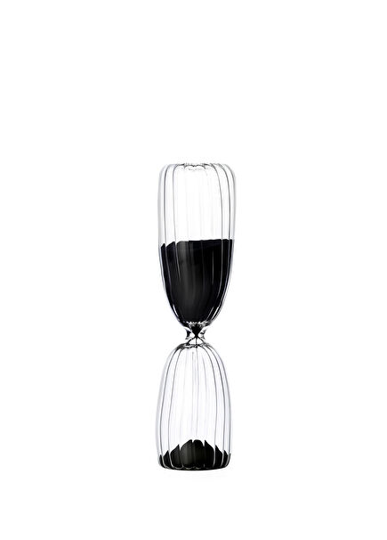 Times Clear Glass Hourglass 25 x 6 cm