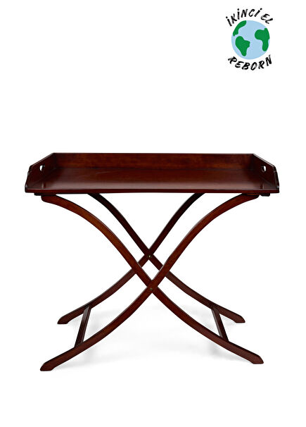 Kennedy Galleries Butler’s Tray Kahverengi Maun Ağacı Yan Sehpa