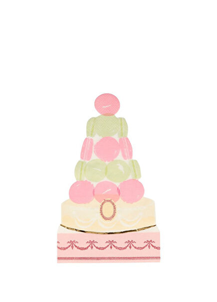 Ladurée Paris 16-Pack Macaron Pyramid Napkin