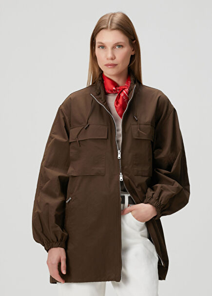Kahverengi Rüzgarlık Ceket