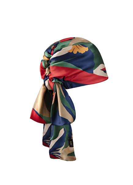 Sacred Garden Patterned Silk Bandana