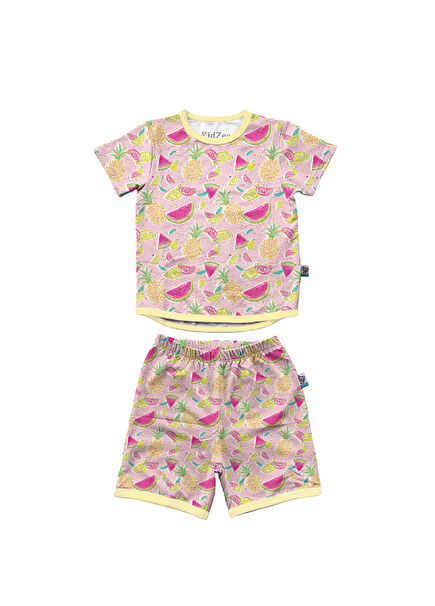 PineZee Pink Girls' Pajama Set
