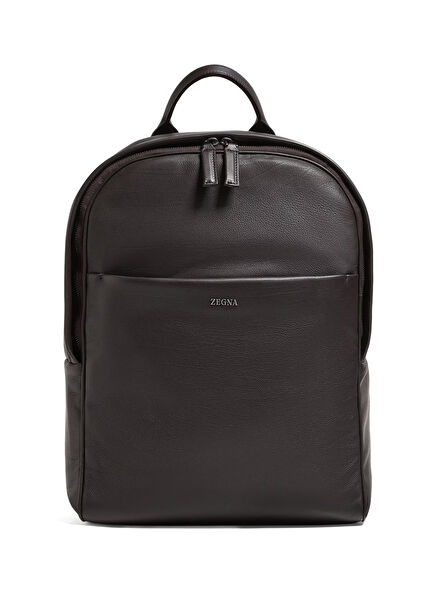 Koyu Kahverengi Erkek Deri Sırt Çantası