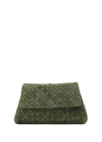 Giorna Dark Green Women's Suede Bag