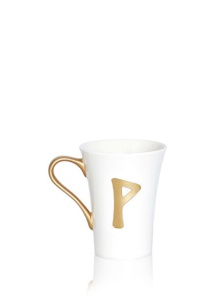 Wunjo Beyaz Porselen Kupa