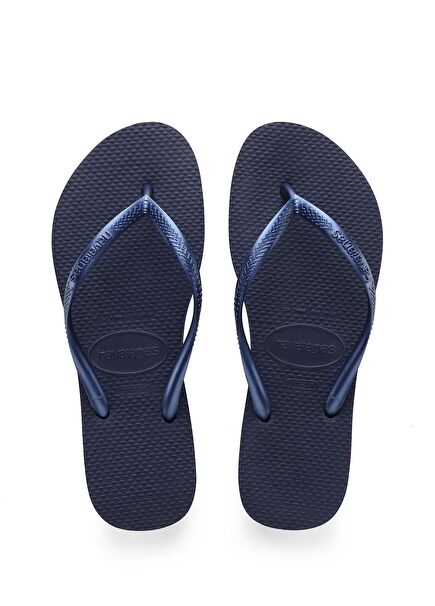 Slim Navy Blue Women's Beach Slippers